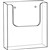 DEFLECTO BROCHURE HOLDER WALL MOUNT A3 CLEAR