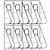 DEFLECTO BROCHURE HOLDER STAIRSTEP DISPLAY PANEL 8 X DL CLEAR