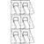 DEFLECTO BROCHURE HOLDER STAIRSTEP DISPLAY PANEL 6 X A4 CLEAR