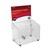 DEFLECTO BALLOT BOX LOCKABLE WITH HEADER LANDSCAPE A5 CLEAR