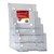 DEFLECTO BROCHURE HOLDER 4TIER A5 CLEAR