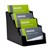 DEFLECTO BUSINESS CARD HOLDER RECYCLED LANDSCAPE 4TIER BLACK