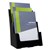 DEFLECTO BROCHURE HOLDER RECYCLED 3TIER A4 BLACK