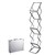 DEFLECTO PORTABLE CONCERTINA DISPLAY STAND A4 CLEAR