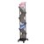 DEFLECTO PORTABLE CONCERTINA MESH DISPLAY STAND A4 BLACK
