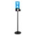 DEFLECTO HAND SANITISER DISPLAY STAND SINGLE A4 15M BLACKCLEAR