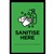 MATTEK ABSORBENT SANITISE HERE MAT 800 X 1200MM GREEN BLACK