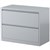 STEELCO LATERAL FILING CABINET 2 DRAWER 710 X 915 X 463MM SILVER GREY