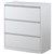 STEELCO LATERAL FILING CABINET 3 DRAWER 1015 X 915 X 463MM WHITE SATIN