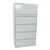 STEELCO LATERAL FILING CABINET 4 DRAWER FLIPPER 1770 X 915 X 463MM SILVER GREY
