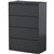 STEELCO LATERAL FILING CABINET 4 DRAWER 1320 X 915 X 463MM GRAPHITE RIPPLE