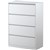 STEELCO LATERAL FILING CABINET 4 DRAWER 1320 X 915 X 463MM WHITE SATIN