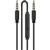 MOKI AUDIO CABLE 35MM WITH INLINE MICROPHONE 900MM BLACK