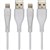 MOKI LIFE USB CABLE LIGHTNING TO USBA 900MM PACK 2