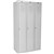 STEELCO PERSONNEL LOCKER 1 DOOR BANK OF 3 305MM SILVER GREY