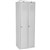 STEELCO PERSONNEL LOCKER 1 DOOR BANK OF 2 LATCHLOCK 305MM SILVER GREY