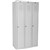 STEELCO PERSONNEL LOCKER 1 DOOR BANK OF 3 LATCHLOCK 305MM SILVER GREY