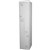 STEELCO PERSONNEL LOCKER 2 Z DOOR LATCHLOCK 380MM SILVER GREY