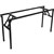 RAPIDLINE FOLDING LEG TABLE FRAME 1800 X 750MM TABLE BLACK