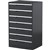 STEELCO MULTI MEDIA CABINET 7 DRAWER 1320 X 790 X 620MM GRAPHITE RIPPLE