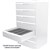 STEELCO MULTI MEDIA CABINET ADDITIONAL CDDVD RACK GREY