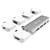 J5CREATE ULTRADRIVE KIT USBC MULTIDISPLAY MODULAR DOCK WHITESILVER