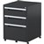 STEELCO CLASSIC MOBILE PEDESTAL 2 DRAWER 1 FILE 630 X 470 X 515MM GRAPHITE RIPPLE