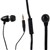SHINTARO STEREO EARPHONE INLINE MICROPHONE FLAT CABLE BLACK