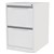 MERCURY FILING CABINET 2 DRAWER 470 X 620 X 710MM WHITE SATIN