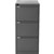 MERCURY FILING CABINET 3 DRAWER 470 X 620 X 1015MM GRAPHITE RIPPLE