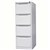 MERCURY FILING CABINET 4 DRAWER 470 X 620 X 1320MM WHITE SATIN