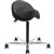 NORJ 2D TILT SEAT POLISHED 5 FIN CHROME BASE BLACK