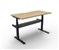 RAPIDLINE PARAMOUNT SINGLE SIDED ELECTRIC HEIGHT ADJUSTABLE WORKSTATION 1500 X 750MM NATURAL OAKBLACK FRAME