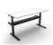 RAPIDLINE PARAMOUNT SINGLE SIDED ELECTRIC HEIGHT ADJUSTABLE WORKSTATION 1800 X 750MM NATURAL WHITEBLACK FRAME