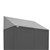 STEELCO STORAGE CABINET SLOPING TOP 914MM SILVER GREY