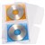 CUMBERLAND CDDVD BINDER POCKET PVC CLEAR PACK 10