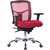 DIAMOND MANAGER CHAIR MEDIUM MESH BACK ARMS RED