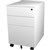 STEELCO TRIMLINE MOBILE PEDESTAL 2 DRAWER 1 FILE 615 X 300 X 500MM WHITE SATIN