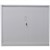 STEELCO TAMBOUR DOOR CABINET 2 SHELVES 1015 X 1200 X 463MM WHITE SATIN