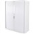 STEELCO TAMBOUR DOOR CABINET 3 SHELVES 1200 X 1200 X 463MM SILVER GREY