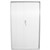 STEELCO TAMBOUR DOOR CABINET 3 SHELVES 1200 X 1200 X 463MM WHITE SATIN
