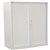STEELCO TAMBOUR DOOR CABINET 3 SHELVES 1200 X 900 X 463MM SILVER GREY