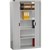 STEELCO TAMBOUR DOOR CABINET 3 SHELVES 1320 X 1200 X 463MM SILVER GREY