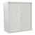 STEELCO TAMBOUR DOOR CABINET 3 SHELVES 1320 X 1200 X 463MM WHITE SATIN
