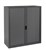 STEELCO TAMBOUR DOOR CABINET 3 SHELVES 1320 X 900 X 463MM GRAPHITE RIPPLE