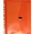 POP POLYWALLY BINDER WALLET HOOK AND LOOP CLOSURE 30MM GUSSET A4 ORANGE