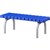 ABS BENCH SEAT PLASTIC WITH STAINLESS STEEL FRAME 450 X 1200 X 400 NAVY BLUE