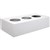 STEELCO TAMBOUR DOOR CABINET PLANTER BOX DRIP TRAY 1200MM WHITE SATIN