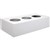 STEELCO TAMBOUR DOOR CABINET PLANTER BOX DRIP TRAY 900MM WHITE SATIN