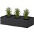 STEELCO LATERAL PLANTER BOX 225 X 915 X 463MM GRAPHITE RIPPLE